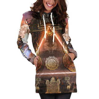 Sak yant || Hoodie dress || by Cosmic Shiva