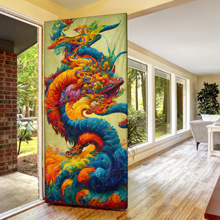 New Years Dragon Bouquet Door Sock | Michael Garfield