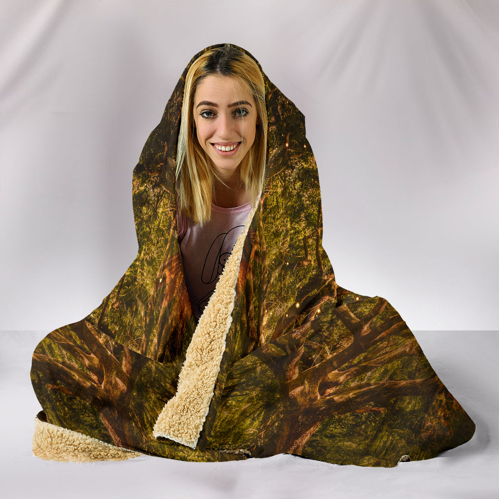 TempleTree | Hooded Blanket by Cosmic Shiva