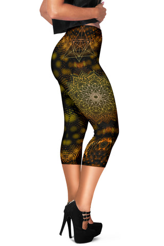 Merkaba | Womens Capris by Cosmic Shiva