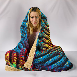 Mandelbrot Buddha: Fractal Meditation | Hooded Blanket | Makroverset