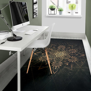 Elements of Sacred Geometry - Dark | Rug | Mandalazed