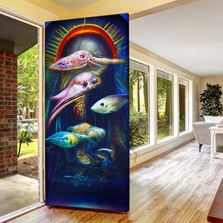 Sacred Aquarium Door Sock | Michael Garfield