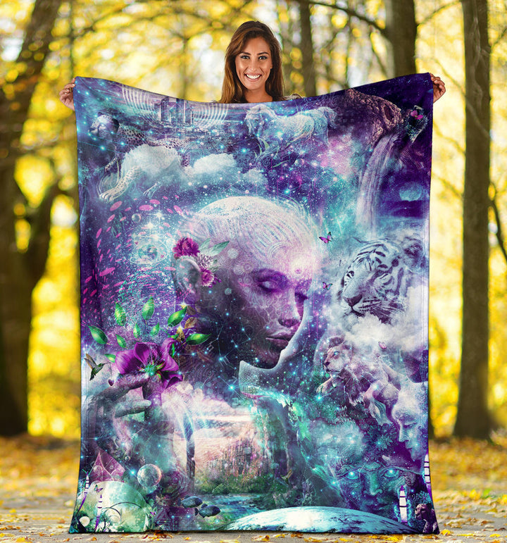 Cosmic Consciousness | Premium Microfleece Blanket | Cameron Gray
