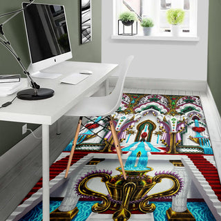 Ganesha Architecture Rug | Salvia Droid
