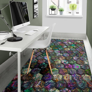 Hex Worlds 2 Rug | James Fletcher