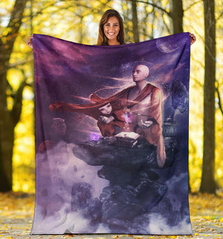 Insight Meditation | Premium Microfleece Blanket | Cameron Gray