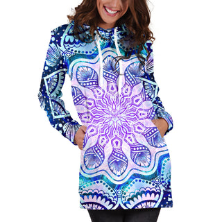 Womens Mandala Hoodie Dress | Cameron Gray