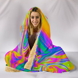 NEGATIVE HOODED BLANKET | MALA VIDA