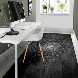 Zodiac Calendar Mandala - Darkness | Rug | Mandalazed