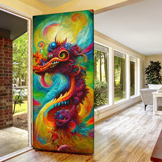 New Years Dragon Bouquet 2 Door Sock | Michael Garfield