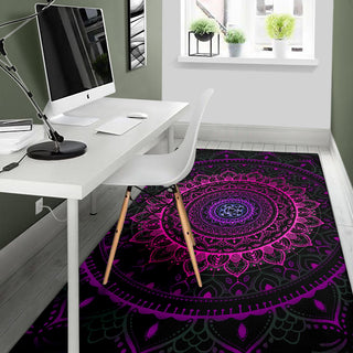 Cameron Gray | Neon Mandala | Floor Rug