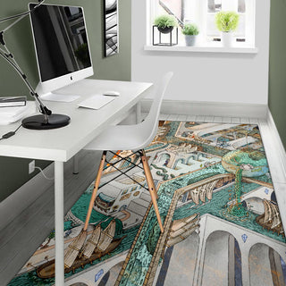 Fishing for Escher Rug | James Fletcher