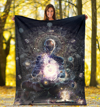 Cosmic Ritual | Premium Microfleece Blanket  | Cameron Gray