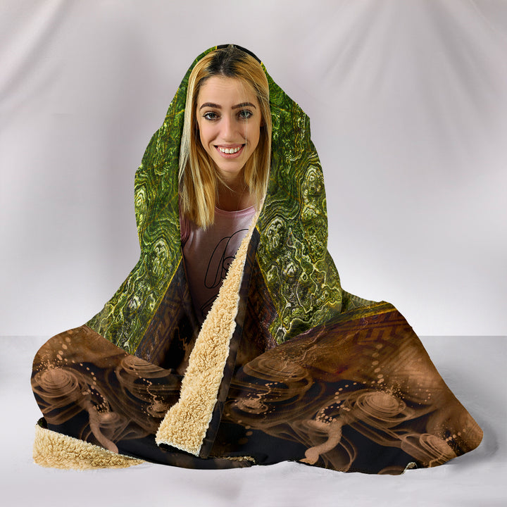 RÃ | Hooded Blanket by Cosmic Shiva