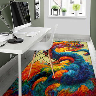 Newyears Dragon Bouquet Rug | Michael Garfield