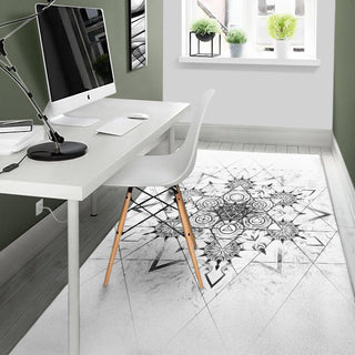 Elements of Sacred Geometry - White | Rug | Mandalazed
