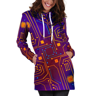 Psy Circuit 2 | Women's Hoodie Dress | Magusz