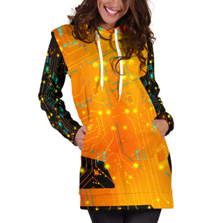 Psy Circuit 4 | Women's Hoodie Dress | Magusz