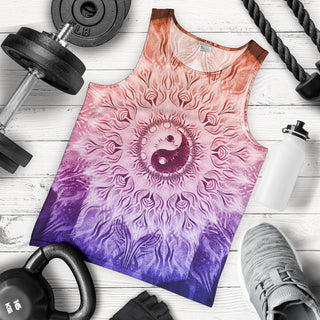 Fractalized Rainbow Yin & Yang Mandala | Tank Top | Mandalazed