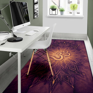 Mystical Aum Chakra Mandala - Amethyst | Rug | Mandalazed
