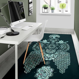 GEOMETRIC turquoise RUG | MIL ET UNE