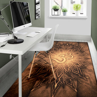 Mystical Aum Chakra Mandala - Earth | Rug | Mandalazed