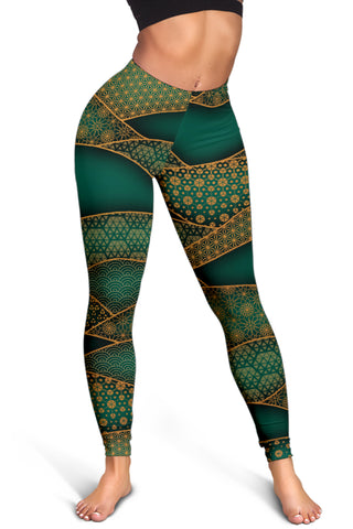 Wavy Grid | Leggings | Mandalazed