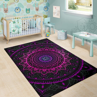 Cameron Gray | Neon Mandala | Floor Rug