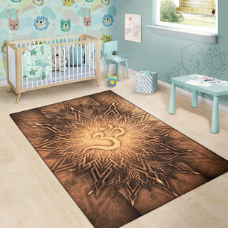 Mystical Aum Chakra Mandala - Earth | Rug | Mandalazed