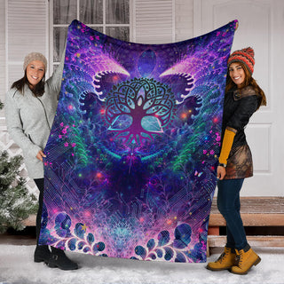 Tree of Life | Premium Microfleece Blanket - AOP | Cameron Gray