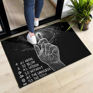 as above so below Door Mat | Brock Springstead