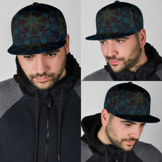 Blue Network Snapback Hat | Maji