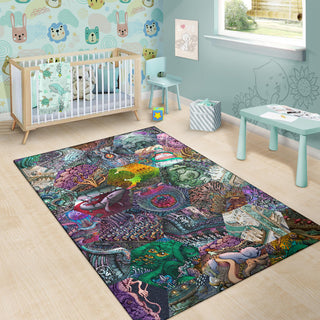 Hex Worlds 1 Rug | James Fletcher