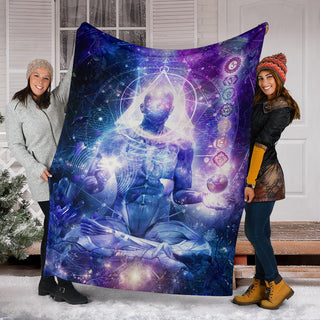 Mind of Light | Premium Microfleece Blanket | Cameron Gray