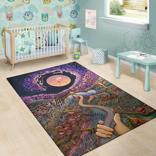 The Girl with the Paper Kite | Rug | James Fletcher