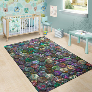Hex Worlds 2 Rug | James Fletcher