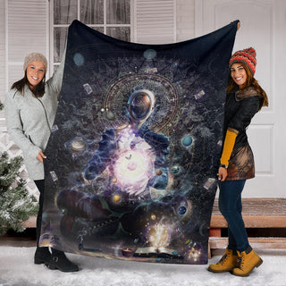 Cosmic Ritual | Premium Microfleece Blanket  | Cameron Gray