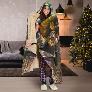 CrystalHealing || Hooded Blanket by Cosmic Shiva