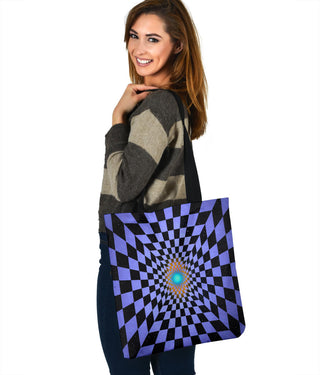 Chequered Space | Tote Bag | Makroverset