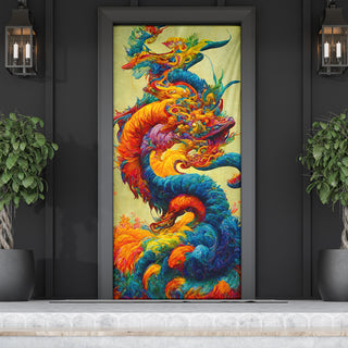 New Years Dragon Bouquet Door Sock | Michael Garfield