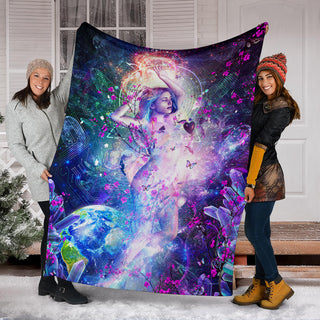 Encounter With The Sublime | Premium Microfleece Blanket | Cameron Gray