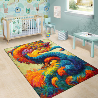 Newyears Dragon Bouquet Rug | Michael Garfield