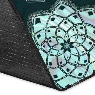 GEOMETRIC turquoise RUG | MIL ET UNE