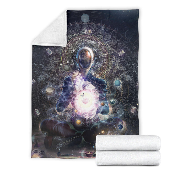 Cosmic Ritual | Premium Microfleece Blanket  | Cameron Gray