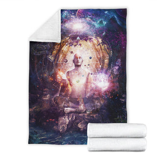 Connected To Source | Premium Microfleece Blanket | Cameron Gray