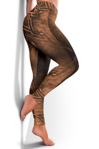 Mystical Aum Chakra Mandala - Earth | Leggings | Mandalazed