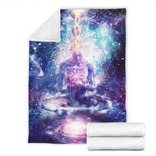 On The Edge of Harmony | Premium Microfleece Blanket | Cameron Gray