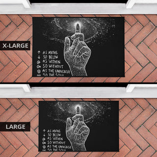 as above so below Door Mat | Brock Springstead