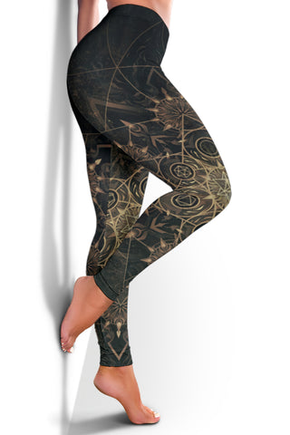 Elements of Sacred Geometry - Earth | Leggings | Mandalazed